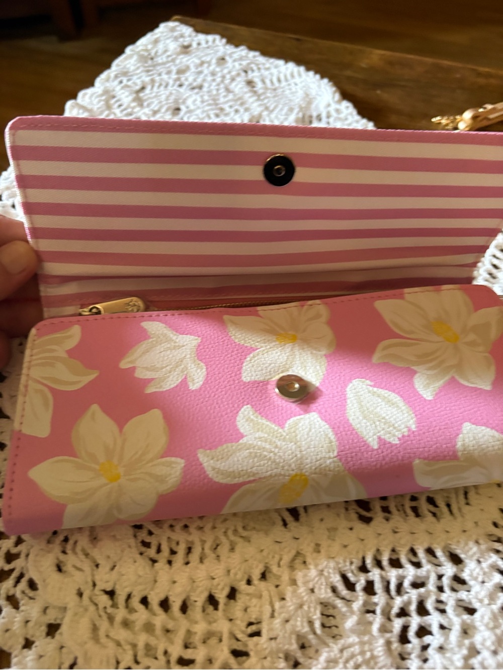 Draper James Pink Floral Women's Travel Jewelry Organizer